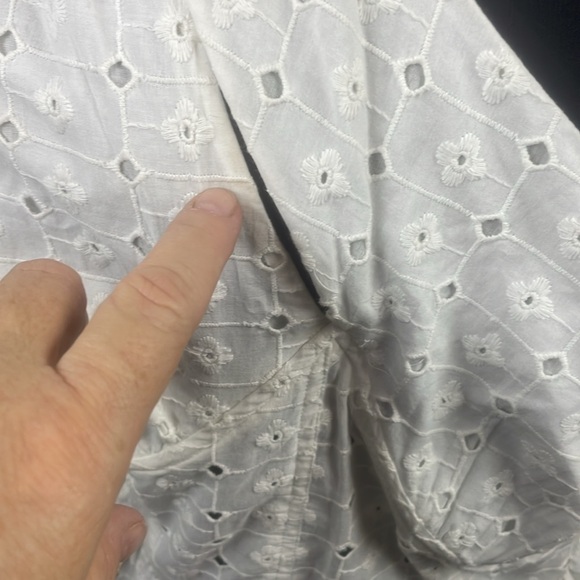 NWT ASOS ONE SHOULDER CUPPED EYELET MINI SUNDRESS IN WHITE Size 8 - Picture 15 of 16